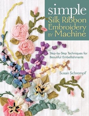 Simple Silk Ribbon Embroidery by Machine