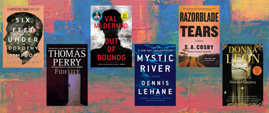 legal thriller book covers on colorful painted textured background