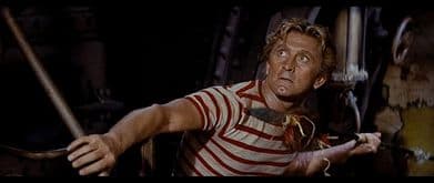 kirk douglas in 20000 leagues under the sea, a family movie on disney plus