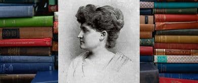 portrait of alice jordan blake in front of books