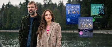 Rossif Sutherland and Kristin Kreuk in "Murder in a Small Town."