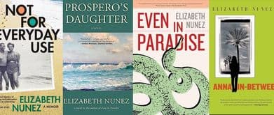 collage of elizabeth nunez books