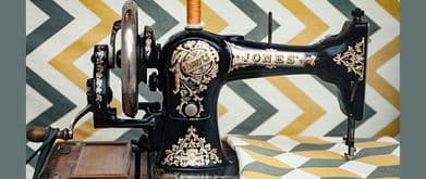 sewing machine and fabric